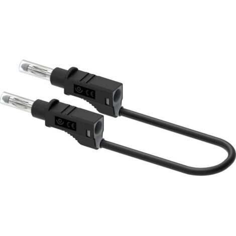 Electro PJP 2210/600V-CD1-25N Cordon de mesure enfichable 4 mm 25 cm noir 1 pc(s) W959203 (1/3)