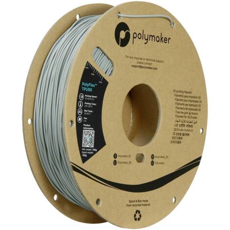 Polymaker PD02003 TPU90 Filament TPU flexible 1.75 mm 750 g gris PolyFlex™ 1 pc(s) (1/5)