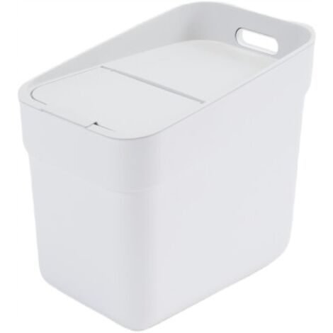 Curver – Poubelle tri sélectif 20L avec couvercle – Fixation murale incluse – Plastique 100% recyclé – Accès facile pour empilage
