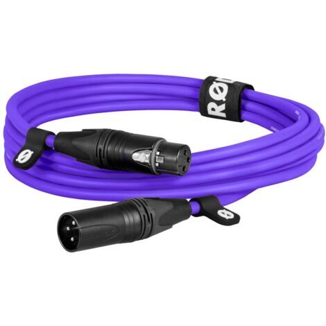Rode XLR3M-PU XLR Câble de liaison 3 m lilas (1/2)