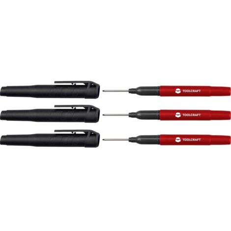 TOOLCRAFT TO-10179735 Marqueur de charpentier 1 mm 3 pc(s) (1/4)