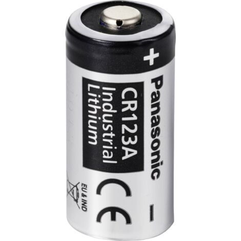 Panasonic – Pile photo CR123A lithium 1550 mAh 3 V – Lot de 1000 unités – Température de fonctionnement -40 à +70 °C – Dimensions 17 x 34,5 mm