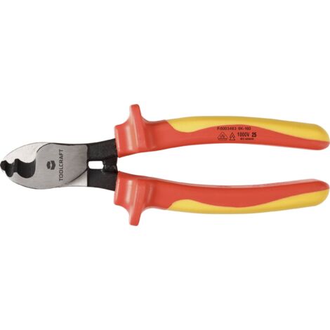 TOOLCRAFT TO-10104936 POUR LÉLECTRONIQUE ET LA MÉCANIQUE DE PRÉCISION COUPE-PAPIER POUR CÂBLES 160 MM (1/4)