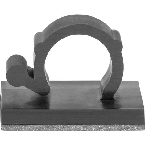 HellermannTyton MAGRA9-PA66/NDFEBR5-BK (25) Clip de câble 151-04467 Plage de Ø du faisceau 9 mm (max) 25 pc(s) (1/2)
