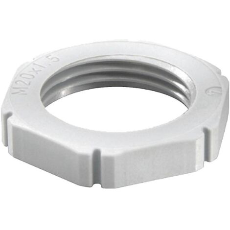 Wiska 10060811 EMUF 16 Contre-écrou résistant aux chocs M16 plastique gris clair 100 pc(s) (1/2)