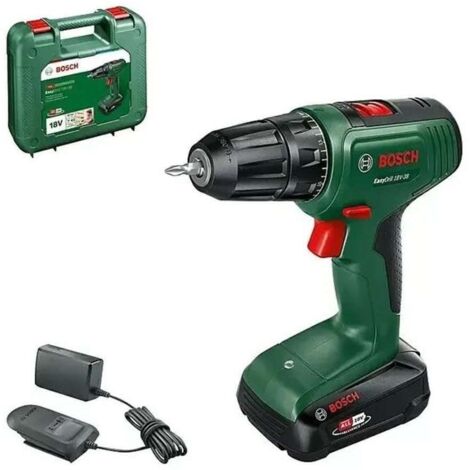 Bosch – Perceuse-visseuse sans fil 18V 2.5Ah – 615A5008K – Couple 20 réglages – Pour bois, métal et plastique – Avec batterie et chargeur (1/4)