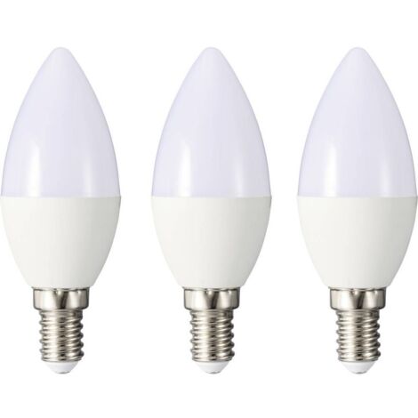 Sygonix SY-6649658 LED CEE F (A - G) E14 4.9 W = 40 W blanc chaud (Ø x H) 37 mm x 96 mm 3 pc(s) (1/4)