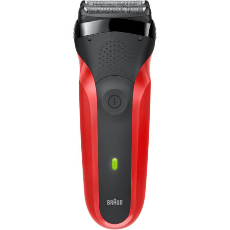 Braun Series 3 300s 81569932 Rasoir à grilles rouge, noir