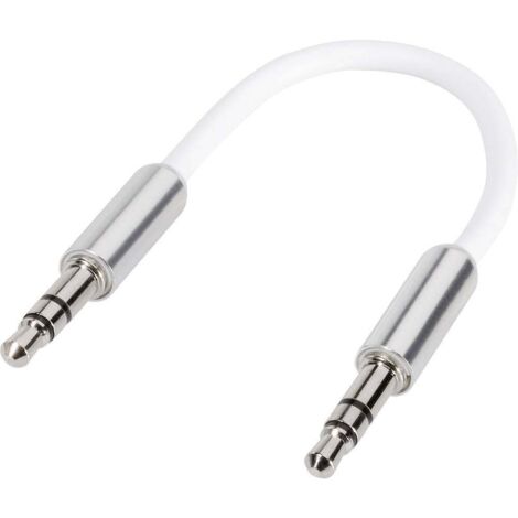 Câble Speaka jack 3.5 mm SuperSoft 0.1m Blanc SpeaKa Professional SP-7870076 [1x Jack mâle 3.5 mm - 1x Jack mâle 3.5 mm (1/2)