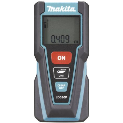 Makita – Télémètre laser 30m LD030P – Précision 2mm – Classe IP54 – Pour chantiers humides et terrains accidentés