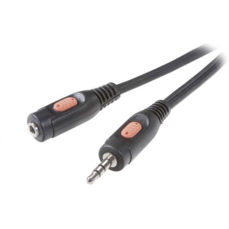 Rallonge Speaka 3,5 mm 10 m SpeaKa Professional SP-7870228 [1x Jack mâle 3.5 mm - 1x Jack femelle 3.5 mm] 10.00 m noir (1/4)