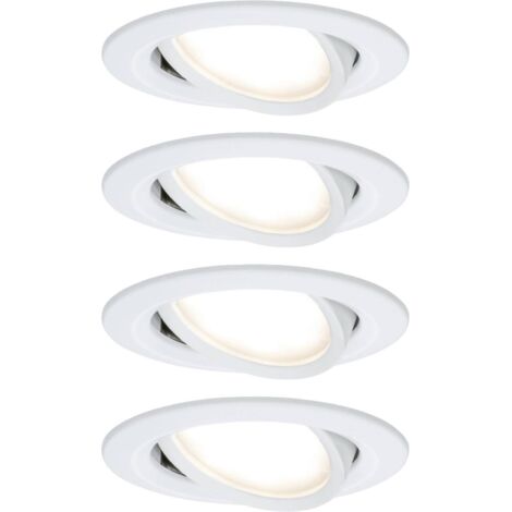 Paulmann 41307 Nova Coin Spot encastrable jeu de 4 LED LED 24 W blanc mat Y645643 (1/5)