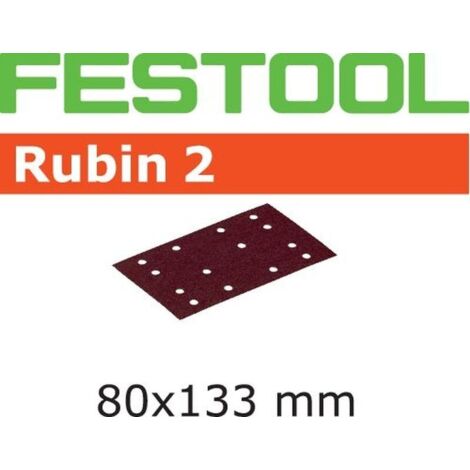 499051 Festool Accessoires de ponçage Rubin 2 80x133 P150 RU/50 (1/7)