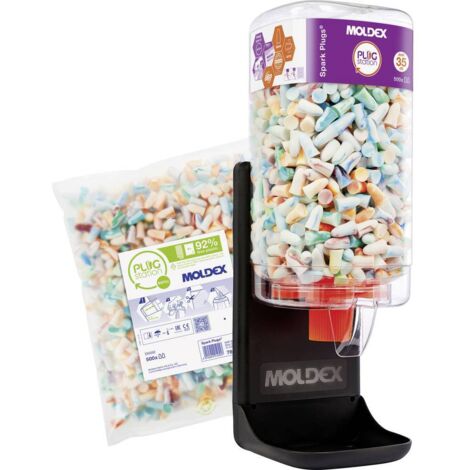 Bouchons D'oreille Moldex 6645 - NRR33, 500 Paires, Protection Auditive Multicolore, Fabriqués Aux USA