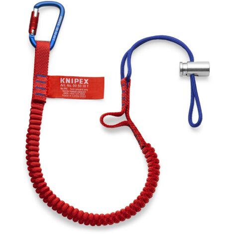 KNIPEX 00 50 12 T BK Longe avec mousqueton fixe  900 mm (1/2)
