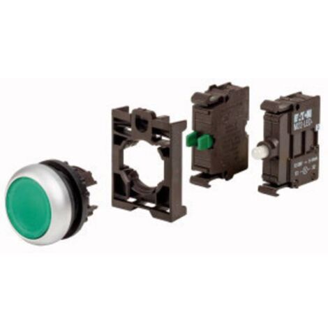 Eaton 110930 M22-DL-G-K10LED-BVP Bouton-poussoir lumineux à rappel collerette plastique 1 pc(s) (1/3)