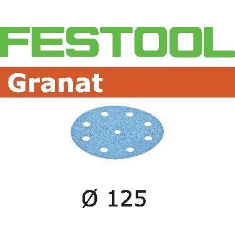 Festool – Disque à lamelles 125mm – Grain 80 – Lot de 50 pièces – Pour ponçage laques modernes et supports durs