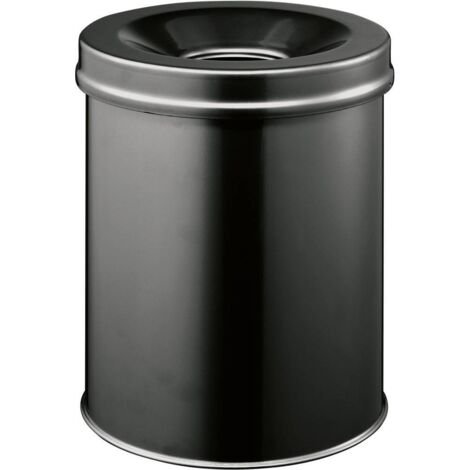 Corbeille à papier Durable 330501 15 l (Ø x H) 260 mm x 357 mm acier noir 1 pc(s)