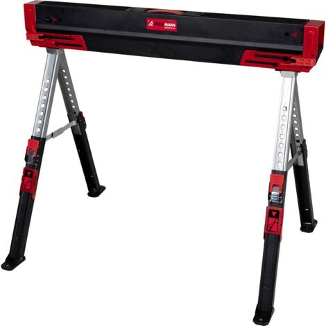 Holzmann Maschinen AB1085FLEX Tréteau pliable à hauteur réglable, pliable 590 kg (l x H x P) 980 x 630 x 470 mm 9.8 kg