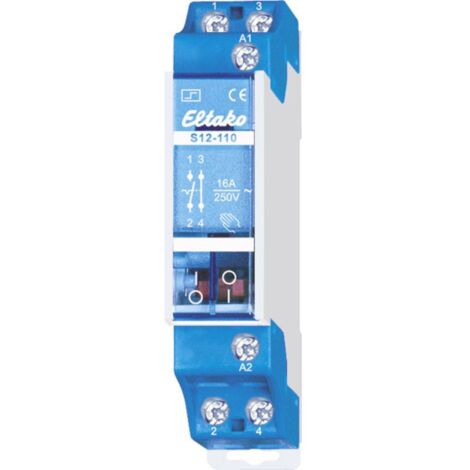 Télérupteur pour profilé Eltako S12-110-12V 1 NF (R), 1 NO (T) 12 V 16 A 2300 W 1 pc(s)