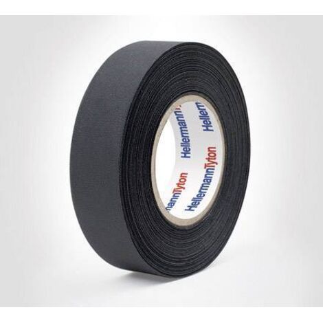 HellermannTyton HTAPE-PROTECT180-PET-BK 712-10002 Ruban adhésif toilé (L x l) 25 m x 19 mm 1 pc(s) R022041 (1/2)