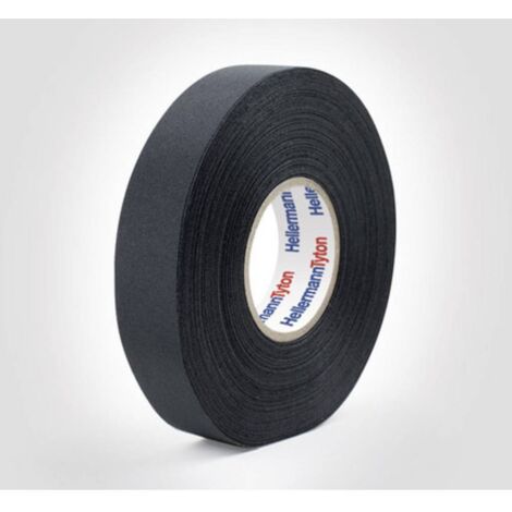HellermannTyton HTAPE-PROTECT250-PET-BK 712-10003 Ruban adhésif toilé (L x l) 25 m x 19 mm 1 pc(s) (1/3)