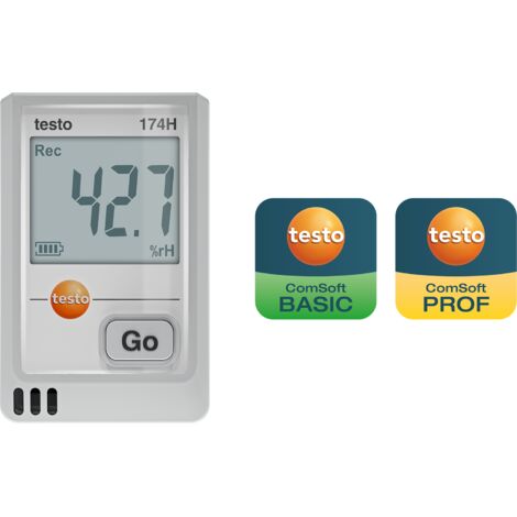 testo 0572 1741 01 174 H Enregistreur de données de température, Enregistreur de données d'humidité Valeur de mesure te