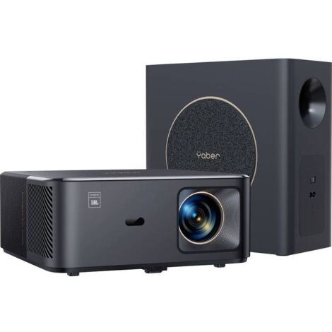 Vidéoprojecteur Yaber K2s Pro Premium Théâtre Full HD et 4K UHD Noir + Subwoofer