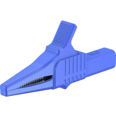 Stäubli XKK-1001 Pince crocodile de sécurité CAT II bleu