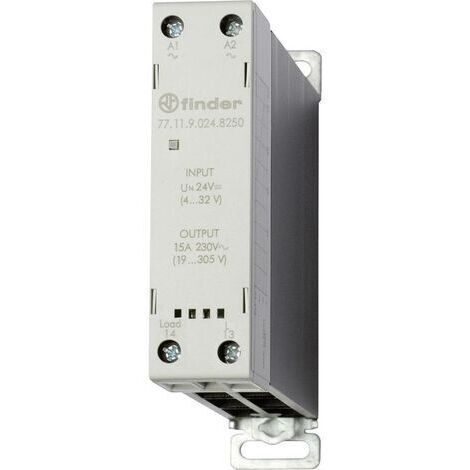 Finder Relais à semi-conducteurs 77.11.9.024.8250 15 A Tension de contact (max.): 305 V/AC à commutation au zéro de ten (1/2)