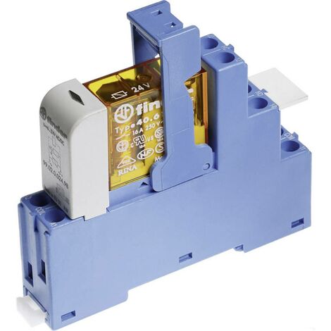 Finder 48.52.8.230.5060 Module relais Tension nominale: 230 V/AC Courant de commutation (max.): 8 A 2 inverseurs (RT) 1 (1/2)