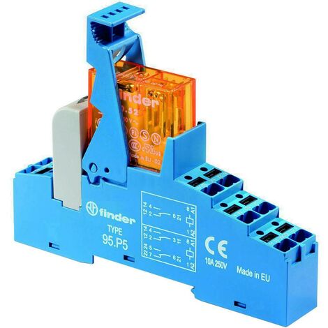 Finder 48.P5.8.230.0060 Module relais Tension nominale: 230 V/AC Courant de commutation (max.): 8 A 2 inverseurs (RT) 1