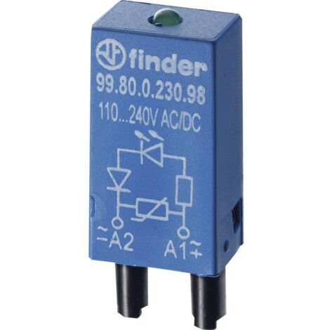 Finder Module enfichable 99.80.0.230.09 Adapté pour modèle (relais): Finder 94.82.3, Finder 94.84.3, Finder 94.92.3, Fi (1/2)