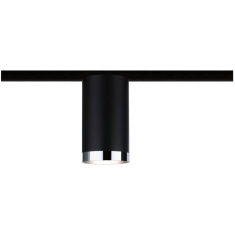 Paulmann Luminaire sur rail haute tension URail GU10 noir (mat), chrome Q014402