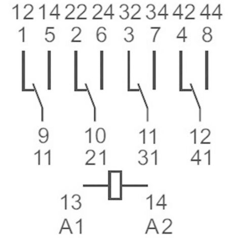 Relais Enfichable Finder 55.33.8.230.0000 - 230 V AC, 10 A, 3 Inverseurs (RT), Lot De 10 Pièces
