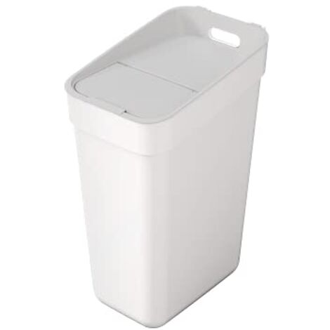 Curver – Poubelle tri sélectif 30L – 2 compartiments – Dimensions 55,1x24,6x36,7 cm – Mélange de matériaux PP – Support mural inclus