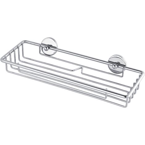 tesa baath Plus étagère de douche, 26 cm de large, chromée, avec solution adhésive 40221-00000-00 argent 5 cm x 26 cm x 9,7 cm (1/5)