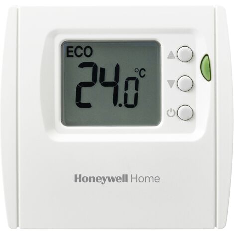 Thermostat d'ambiance numérique THR840DEU – Alimentation 2 piles AA – Plage de température 5-35°C – Écran LCD rétro-éclairé – Honeywell Home - A792022