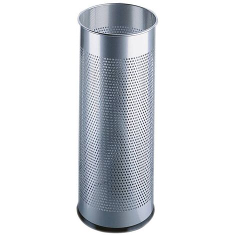 Durable Porte-parapluies Moderne Argent Cylindrique 28,5L (1/3)