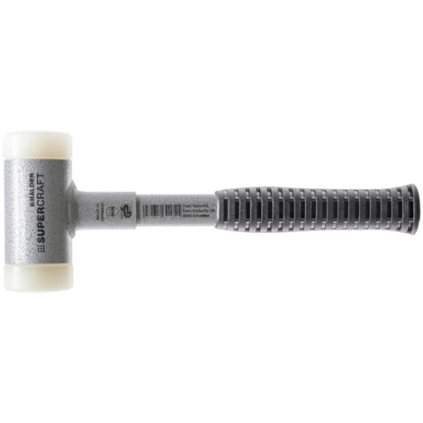 Marteau à percussion SUPERCRAFT L.310mm tête Ø50mm sans rebond en nylon dur, blanc