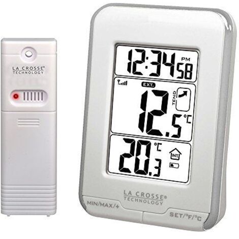 Thermomètre de jardin numérique – Mesure intérieure de 0 à 50°C et extérieure de -40 à 60°C – Transmission sans fil jusqu'à 90m