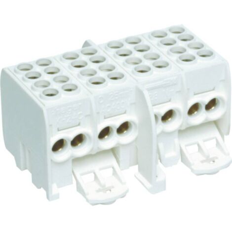 Hager KH24C Bloc de raccordement HAGER KH24C 4P blanc pôles 4 pôles 80 A 1 pc(s) (1/2)