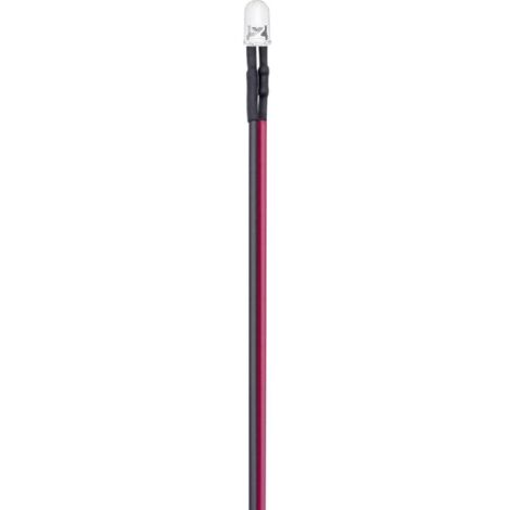 TRU COMPONENTS T1810O092 Assortiment de LEDs blanc froid rond 3 mm 8000 mcd 30 ° Q753662 (1/2)