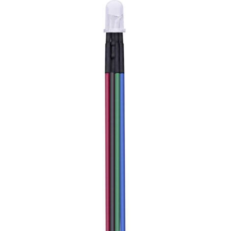 TRU COMPONENTS T1810O123 Assortiment de LEDs RVB rond 5 mm 1800 mcd, 5000 mcd, 3000 mcd 30 ° Q758572 (1/2)