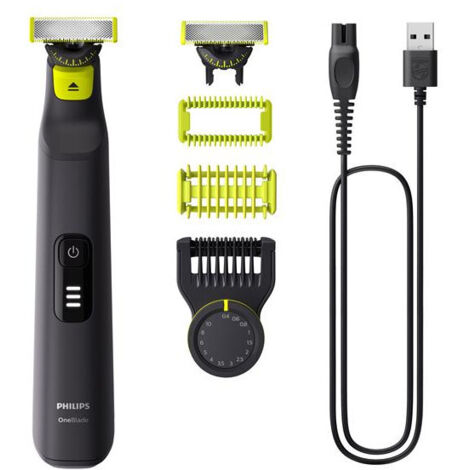 Philips OneBlade Pro 360 Tondeuse corps, Tondeuse de précision, Rasoir chrome (1/5)