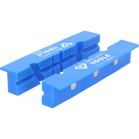 Brilliant Tools Mordaches aimantées pour étaux avec rainures, 2 pcs, en plastique