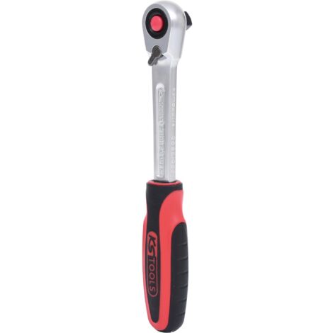 Kstools – Cliquet réversible SlimPOWER 3/8' – 72 dents – Angle de retour 5° pour espaces restreints – Acier chrome vanadium – Poignée ergonomique