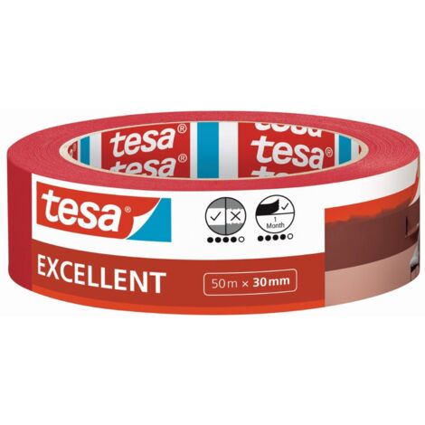 tesa Excellent ruban adhésif de masquage rose 30 mm 50 m (1/3)