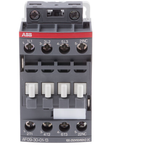 Contacteur ABB série AF, 3 pôles , 3NO, 9 A, 230 V c.a., 4 kW ( Prix pour 1 )