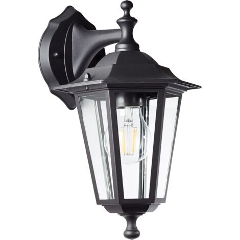 BRILLIANT Applique murale d'extérieur Carleen noire suspendue 1x A60, E27, 60W, adapté aux lampes normales (non incluses) (1/5)